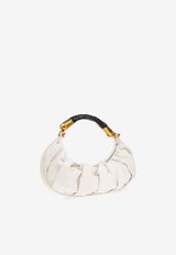 Balmain Medium Ebene Leather Top Handle Bag Cream FN0BT028 LVGX-0DA