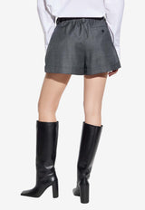 Givenchy Wool Tailored Shorts Gray BW517 31YJ7-067