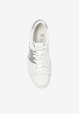 Balmain B-Court Leather Low-Top Sneakers White FM0VI288 LVBP-YAD