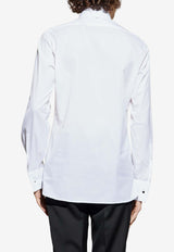 Tom Ford Long-Sleeved Tuxedo Shirt White HFVS01 CGS01-WAA