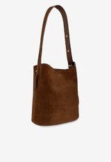 Coach Bleecker Suede Bucket Bag Brown CCC24 0-B4WBR