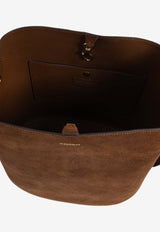 Coach Bleecker Suede Bucket Bag Brown CCC24 0-B4WBR