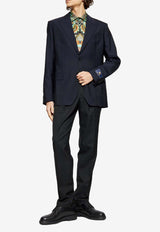 Etro Wool single-Breasted Blazer Navy MRCA0059 99TP210-B0065