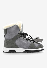 Off-White Suede and Shearling Snow Boots Gray OMIY003F25 LEA001-6512