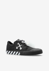 Off-White Vulcanized Low-Top Sneakers with Logo Black OMIA2A2F25 FAB001-1001