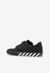 Off-White Vulcanized Low-Top Sneakers with Logo Black OMIA2A2F25 FAB001-1001