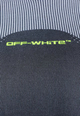 Off-White Halterneck Cropped Top Gray OWVO05HF25 KNI001-1014
