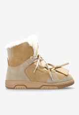 Off-White Suede and Shearling Snow Boots Beige OMIY003F25 LEA001-6C68