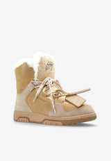 Off-White Suede and Shearling Snow Boots Beige OMIY003F25 LEA001-6C68