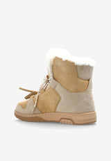 Off-White Suede and Shearling Snow Boots Beige OMIY003F25 LEA001-6C68