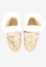 Off-White Suede and Shearling Snow Boots Beige OMIY003F25 LEA001-6C68