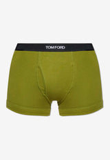 Tom Ford Logo Waistband Boxer Shorts Green T4LC31040 0-328