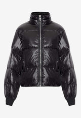 GANNI Glossy Down Jacket Black W0957 6868-099