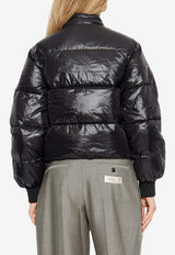 GANNI Glossy Down Jacket Black W0957 6868-099
