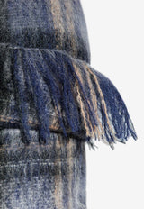 Loewe Tartan Check Single-Breasted Coat Multicolor S540Y01XBH 0-BLUE MULTICOLOR