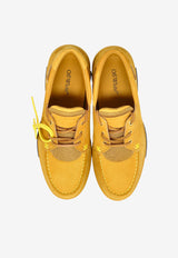 Off-White Snoooafer Nubuck and Suede Sneakers Yellow OMIY001F25 LEA002-6161