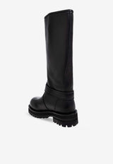 Off-White Arrows Leather Knee-High Boots Black OWIE04OC99 LEA001-1072