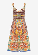Etro Printed Knee-Length Dress Multicolor WRHA0253 99SP5F7-X0840