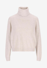 Brunello Cucinelli High-Neck Ribbed Sweater Beige M16129313C9610_Beige freddo_38415079