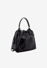 Brunello Cucinelli Mellow Leather Bucket Bag Black MBGPD3611C101_Black_38415160