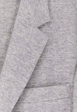 Brunello Cucinelli Single-Breasted Cashmere Blazer Gray ML8968J01C8251_Perla_38415070