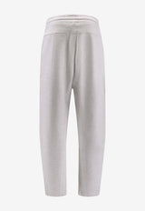 Brunello Cucinelli Logo Print Track Pants Gray MM8433102GC110_Grey_38415081