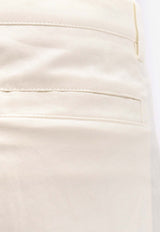 Brunello Cucinelli Logo Straight-Leg Pants White MP665H0660C020_PANAMA_38415061