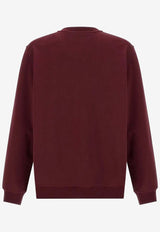 Brunello Cucinelli Printed Crewneck Sweatshirt Maroon MW8633380GC3985_Pink_38415190