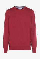 Brunello Cucinelli Crewneck Cashmere Sweater Red M2200100CSK75_Porpora_38415165