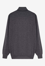 Brunello Cucinelli Cashmere-Blend Turtleneck Sweater Gray M2300103C079C_GRIGIOCHIARO_38415074