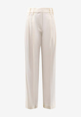 Brunello Cucinelli Straight-Leg Tailored Pants White MA033P9045C4357_PANAMA_38415076