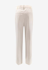 Brunello Cucinelli Straight-Leg Tailored Pants White MA033P9045C4357_PANAMA_38415076