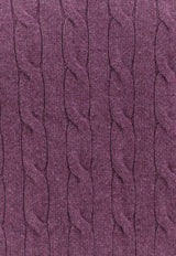 Brunello Cucinelli Cable Knit Sweater Purple M22707200CHL69_Beige_38415071
