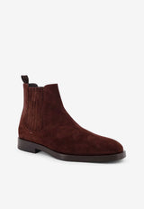 Brunello Cucinelli Suede Chelsea Boots Brown MZUPEAV715C4230_Brown_38415176