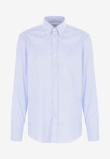 Brunello Cucinelli Long-Sleeved Buttoned Shirt Light Blue MY6461716C013_Clear Blue_38415183