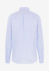 Brunello Cucinelli Long-Sleeved Buttoned Shirt Light Blue MY6461716C013_Clear Blue_38415183