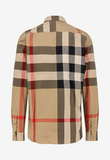 Burberry Summerton Long-Sleeved Check Shirt Beige 8071445A7028_Beige_40026300