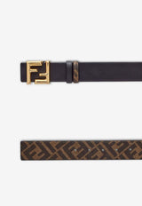 Fendi FF Jacquard Reversible Leather Belt Multicolor 7C0488AFF2F1A94_NERO+TAB.MR+OS_41974900