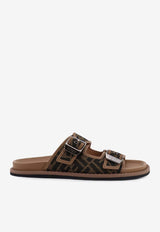 Fendi Feel FF Jacquard Sandals Brown 7X1604AJZFF1ICN_TABACCO NERO+SAND_41974907