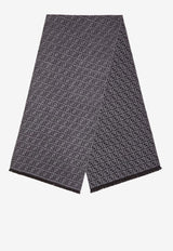 Fendi Monogram Wool Scarf Gray FXS373ATQBF1UHW_GRIGIO/ANTRACITE_41974883