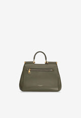 Dolce & Gabbana My Sicily Leather Top Handle Bag Green BB7781B732180560_Green_40005355