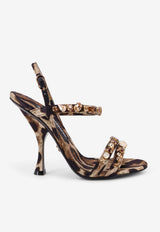 Dolce & Gabbana Keira 105 Leopard Print Sandals Brown CR1930A0079HY13M_LEONEW_40005313