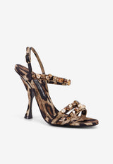 Dolce & Gabbana Keira 105 Leopard Print Sandals Brown CR1930A0079HY13M_LEONEW_40005313