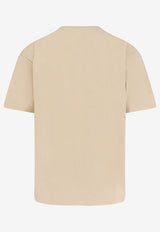 Valentino Logo-Print Short-Sleeved T-shirt 8V3MG16PBAQQT3_BURRO NERO_42176800