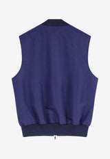 Brunello Cucinelli Nylon Zip-Up Vest Blue MZ4316565CIL51_ROYALE GEYSER_40000245