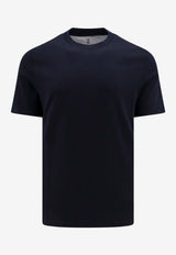 Brunello Cucinelli Basic Crewneck T-shirt Blue M0B131308C4425_Blue_40000206