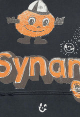 Paly Logo-Printed Hooded Sweatshirt 4U002Q3009VBKBLACK_Black_30009282