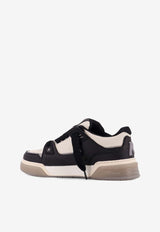 Represent Leather Low-Top Sneakers MLM9754037_BLACK/VINTAGE WHITE_41114598