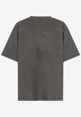 Represent Logo-Printed Crewneck T-shirt MLM10018004_STAINED BLACK_41114693