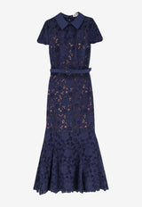 Self-Portrait Lace Maxi Dress RS26171MNNAVY_Blue_42176777